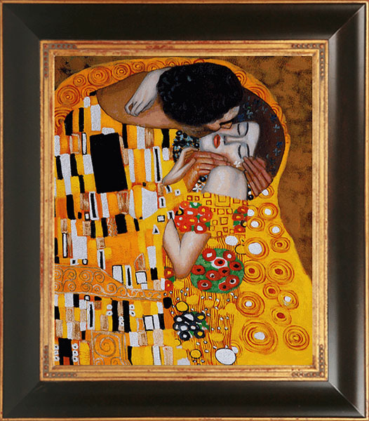 The Kiss detail - Gustav Klimt Paintings